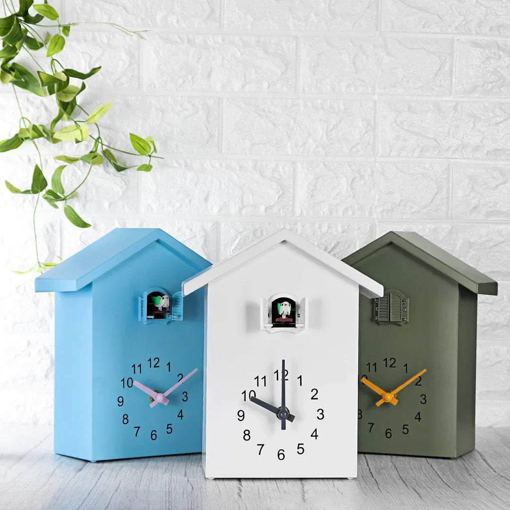 Orologio a cucù da parete moderno – Design minimalista elegante con suono cucù ogni ora