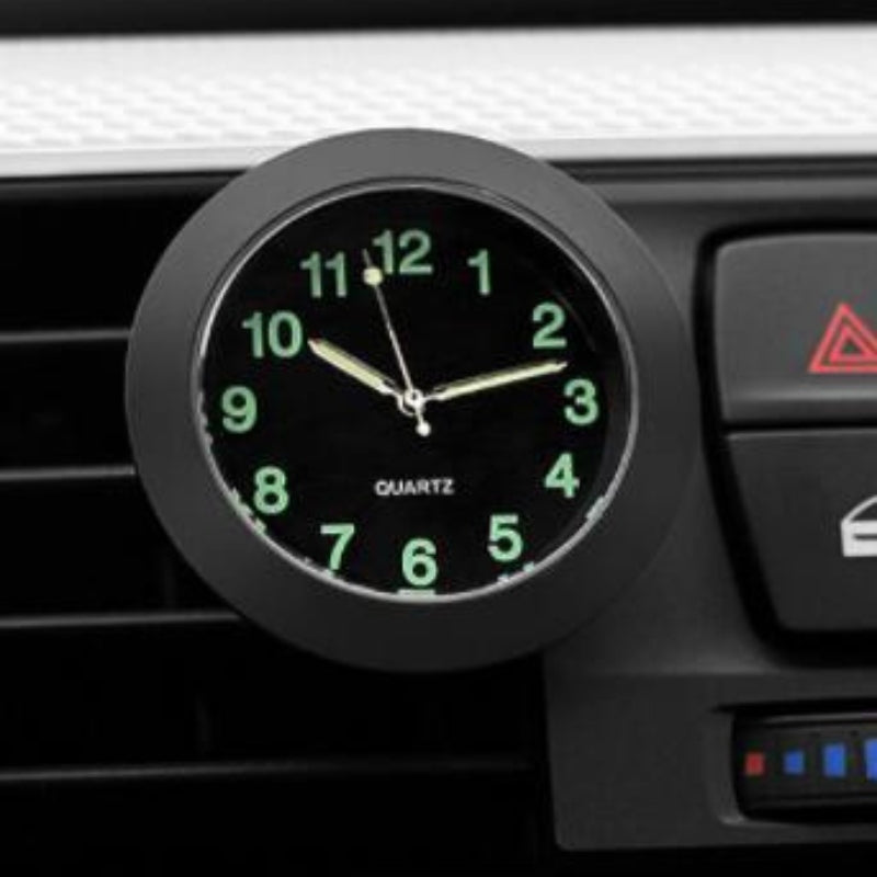 Orologio analogico mini AutoTime con adesivo per interni auto