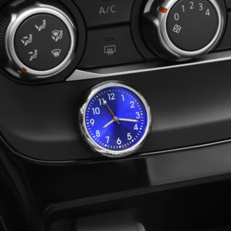 Orologio analogico mini AutoTime con adesivo per interni auto