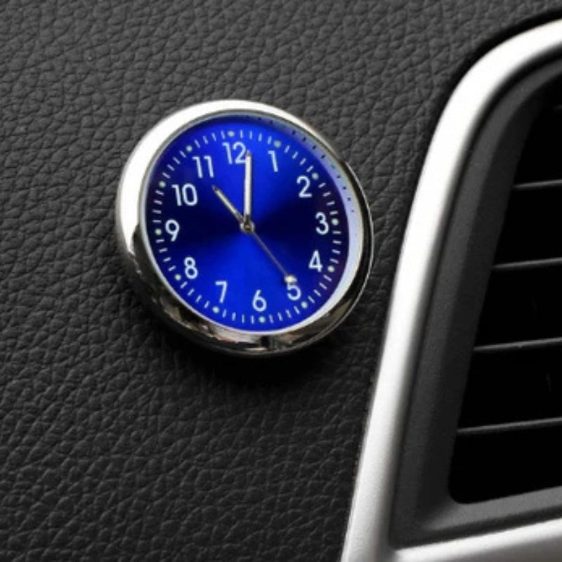 Orologio analogico mini AutoTime con adesivo per interni auto