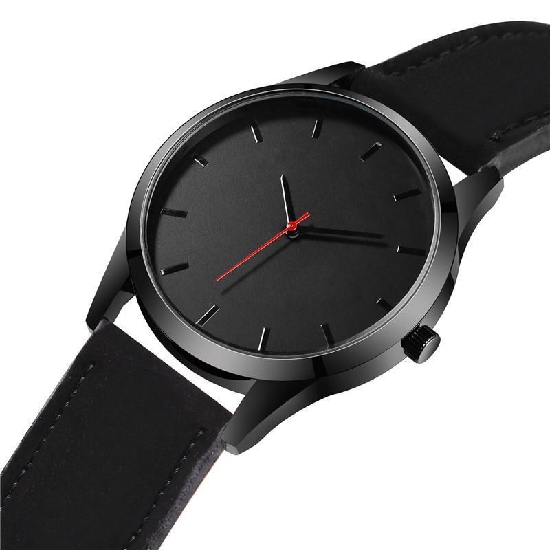 Orologio analogico sportivo in pelle e acciaio