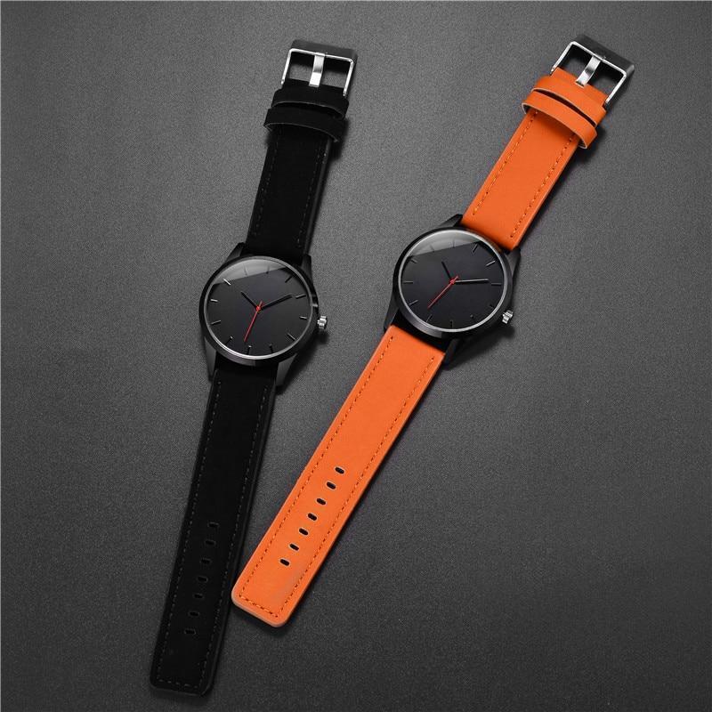 Orologio analogico sportivo in pelle e acciaio