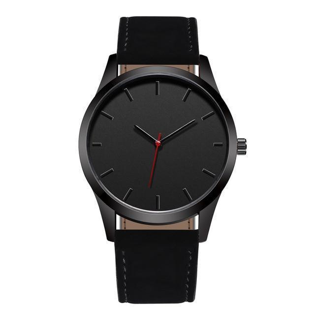 Orologio analogico sportivo in pelle e acciaio