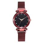 Orologio da donna elegante con strass e cinturino in acciaio