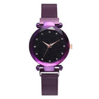 Orologio da donna elegante con strass e cinturino in acciaio