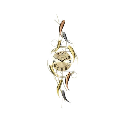 Orologio da parete artistico con motivo a foglie