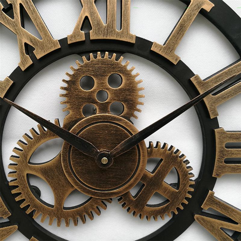 Orologio da parete decorativo 3D retrò oversize fatto a mano