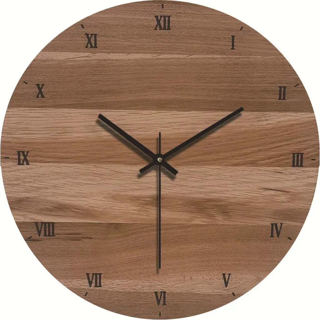 Orologio da parete in legno silenzioso