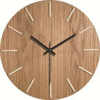 Orologio da parete in legno silenzioso