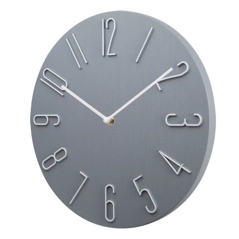 Orologio da parete | Quadrante rotondo piatto | Gancio di montaggio posteriore