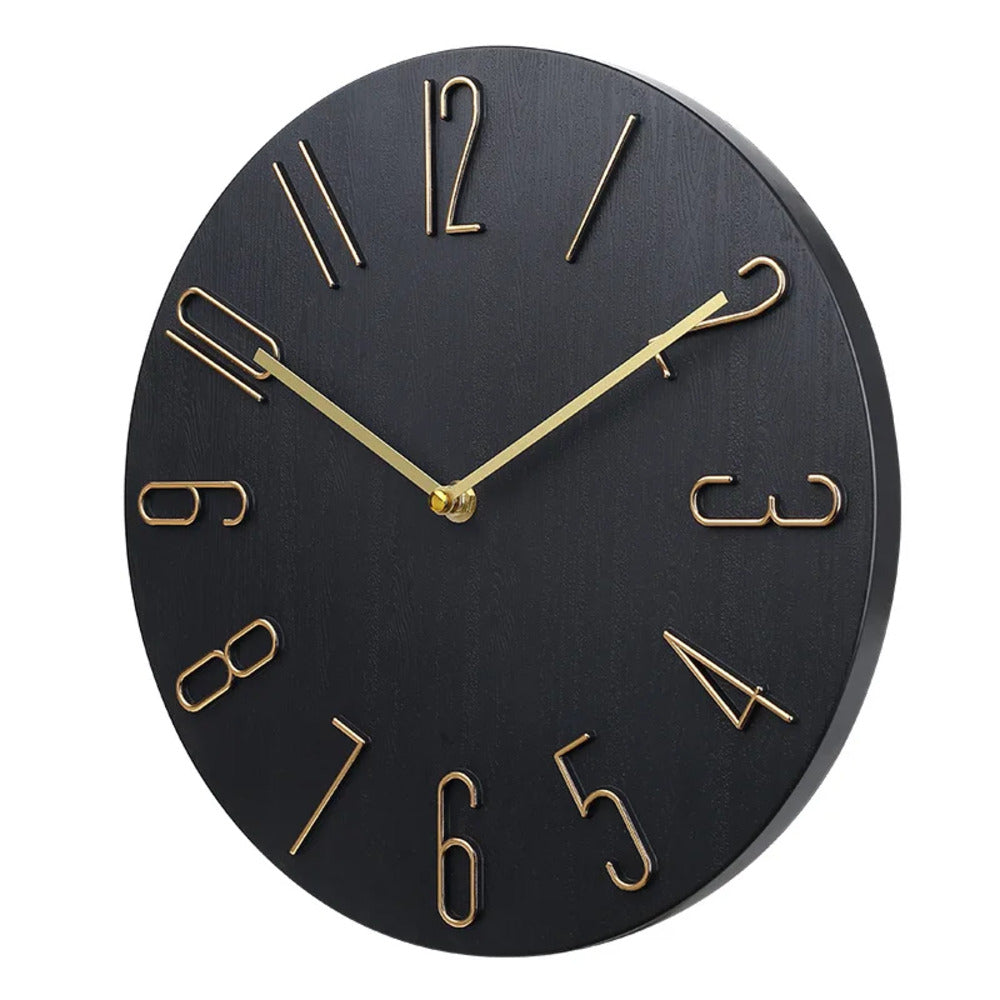 Orologio da parete | Quadrante rotondo piatto | Gancio di montaggio posteriore