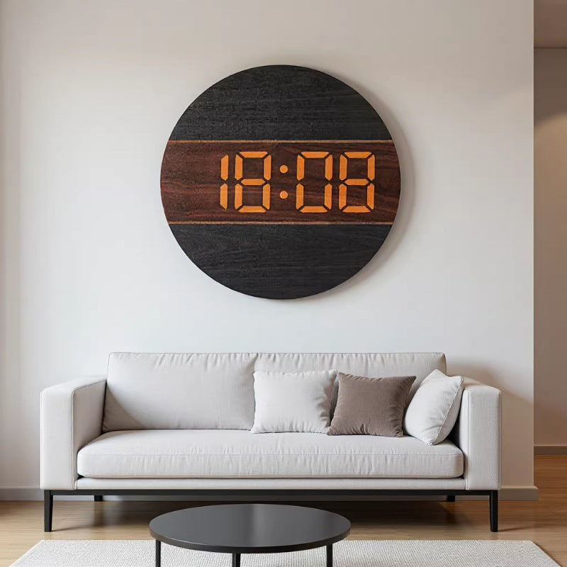Orologio digitale in legno dal design moderno