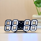 Orologio sveglia digitale 3D a LED da parete o scrivania