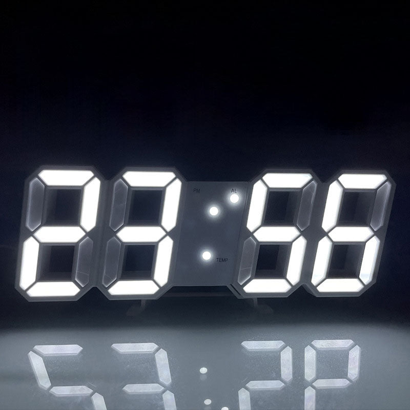 Orologio sveglia digitale 3D a LED da parete o scrivania