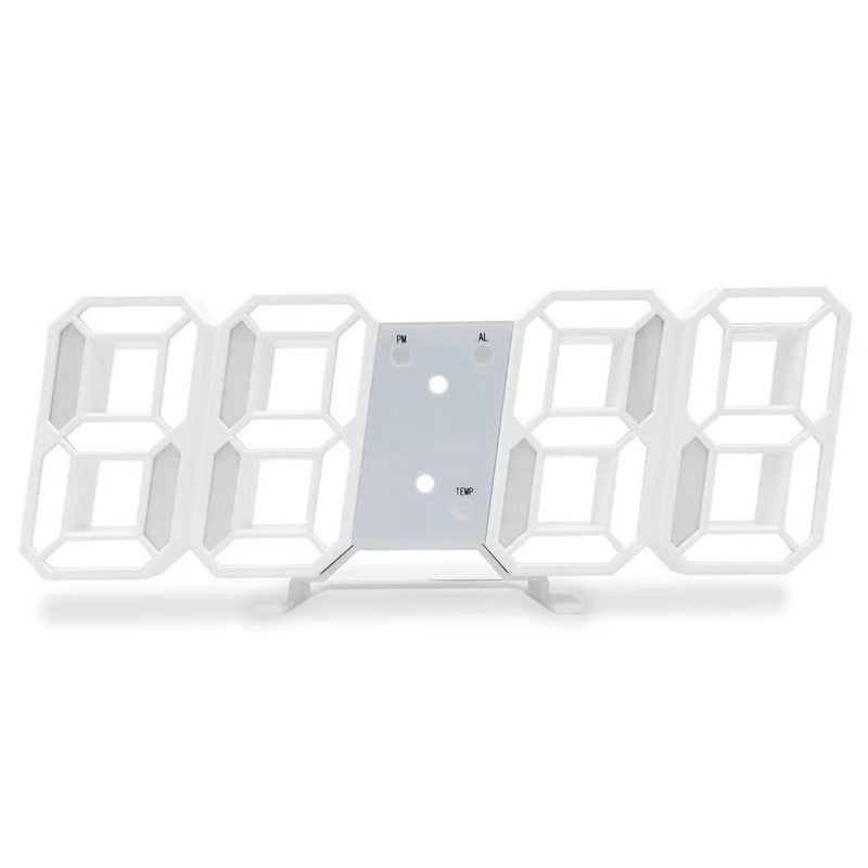 Orologio sveglia digitale 3D a LED da parete o scrivania