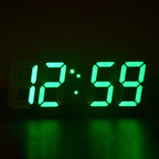 Orologio sveglia digitale 3D a LED da parete o scrivania