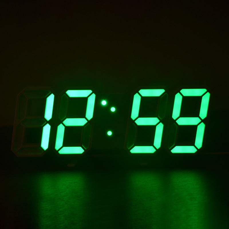 Orologio sveglia digitale 3D a LED da parete o scrivania