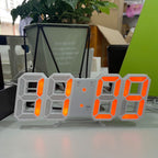 Orologio sveglia digitale 3D a LED da parete o scrivania