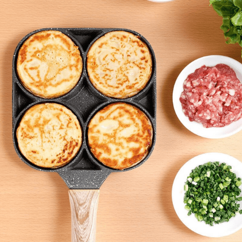 Padella con 4 forme multifunzione
