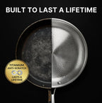 Padella in titanio 26 cm – Antiaderente naturale senza sostanze nocive