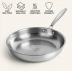 Padella in titanio 26 cm – Antiaderente naturale senza sostanze nocive