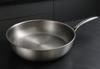 Padella in titanio martellato Titan Premium – senza rivestimento, per tutti i piani cottura inclusa induzione
