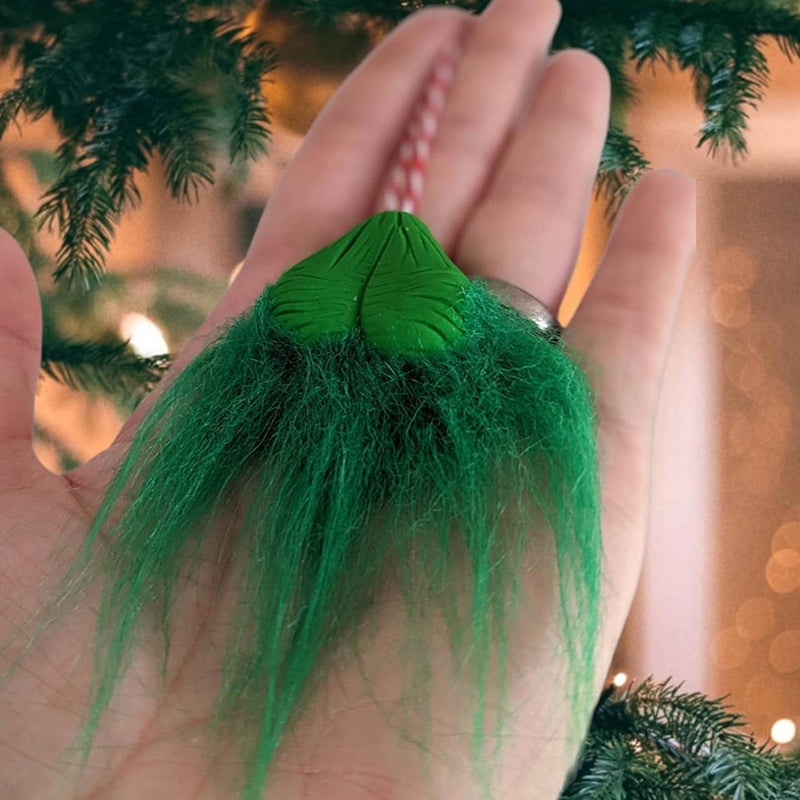 Pallina di Natale pelosa Grinch