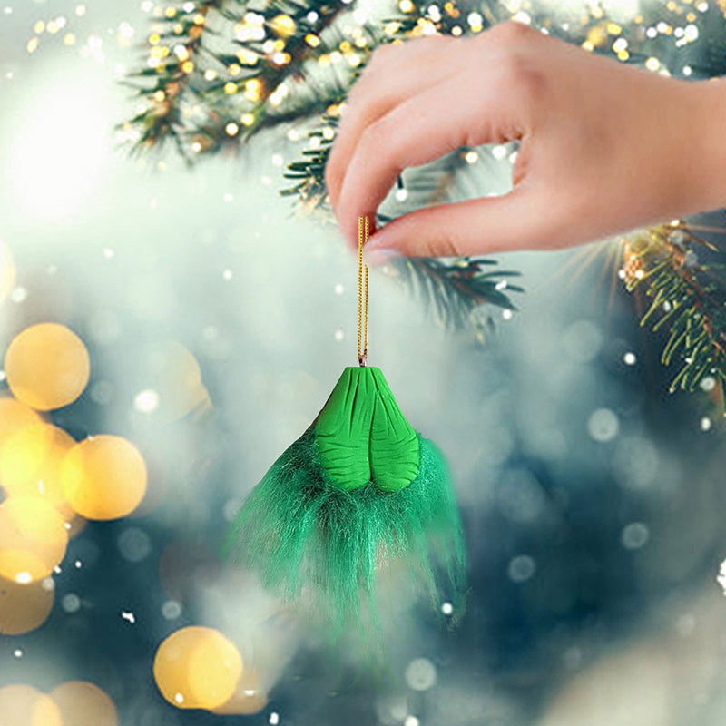 Pallina di Natale pelosa Grinch