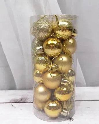 Palline di Natale lucide e opache – Set da 24 pezzi