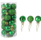 Palline di Natale lucide e opache – Set da 24 pezzi
