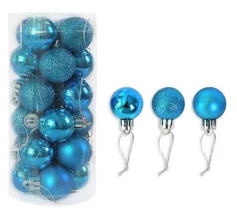 Palline di Natale lucide e opache – Set da 24 pezzi