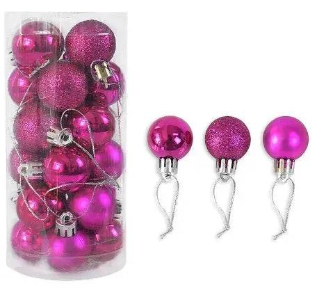 Palline di Natale lucide e opache – Set da 24 pezzi