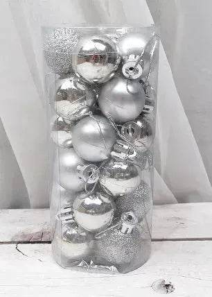 Palline di Natale lucide e opache – Set da 24 pezzi