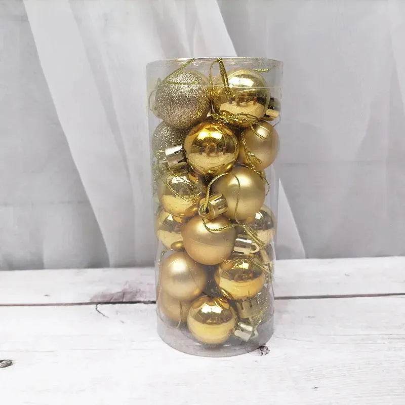 Palline di Natale lucide e opache – Set da 24 pezzi