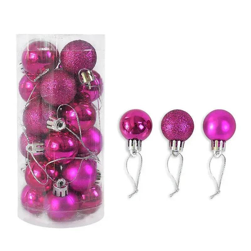 Palline di Natale lucide e opache – Set da 24 pezzi