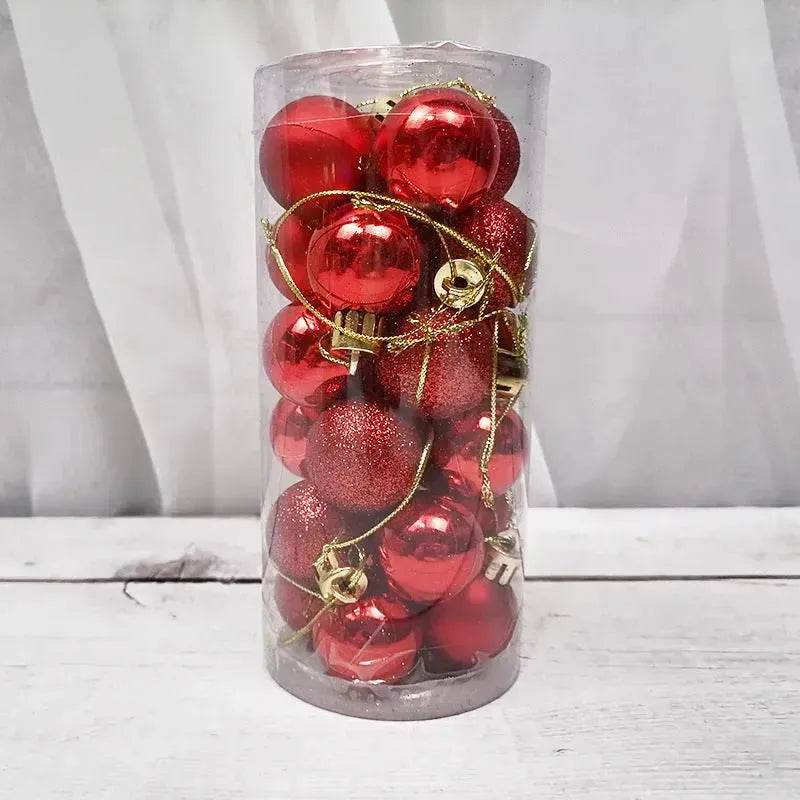 Palline di Natale lucide e opache – Set da 24 pezzi
