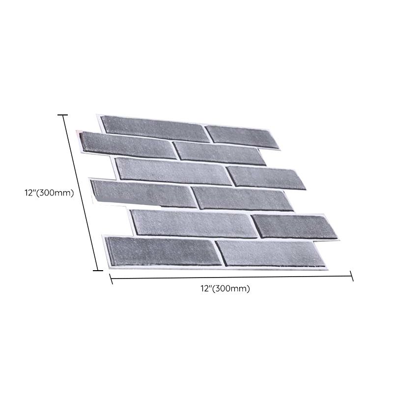 Pannelli decorativi 3D effetto mattone industriale per parete – Set da 5 pezzi