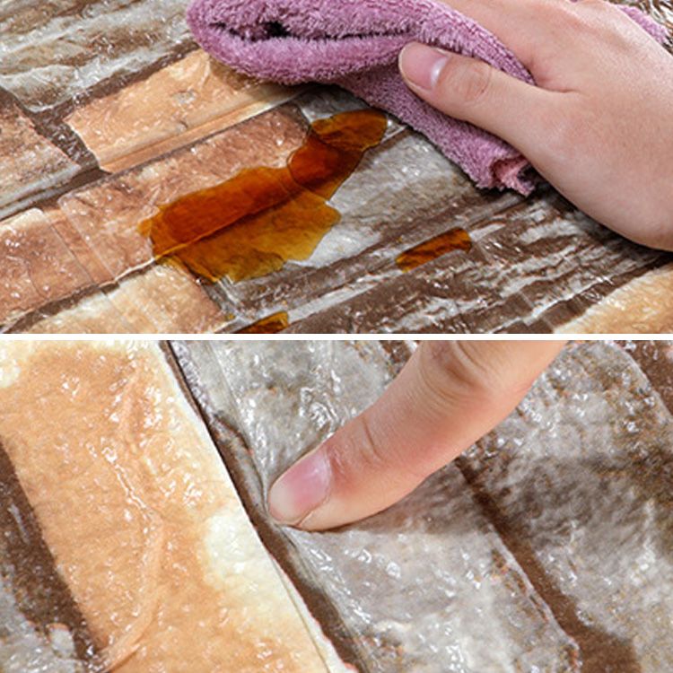 Pannelli decorativi 3D effetto mattone rustico per parete bagno e soggiorno – set da 2