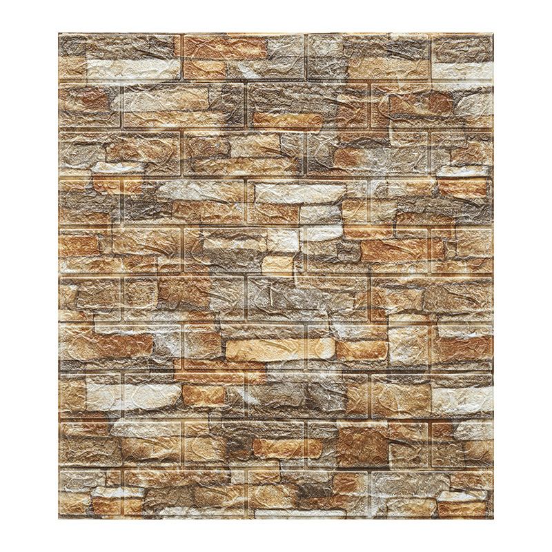 Pannelli decorativi 3D effetto mattone rustico per parete bagno e soggiorno – set da 2