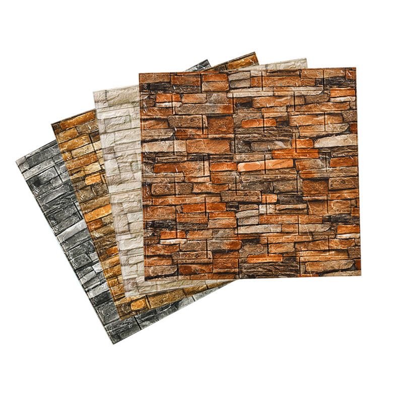 Pannelli decorativi 3D effetto mattone per soggiorno – Set da 2