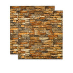Pannelli decorativi 3D effetto mattone per soggiorno – Set da 2