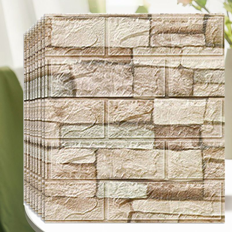 Pannelli decorativi 3D effetto mattone per soggiorno – Set da 2