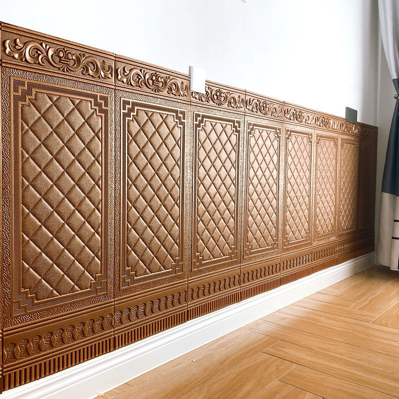 Pannelli decorativi 3D per parete in plastica impermeabile