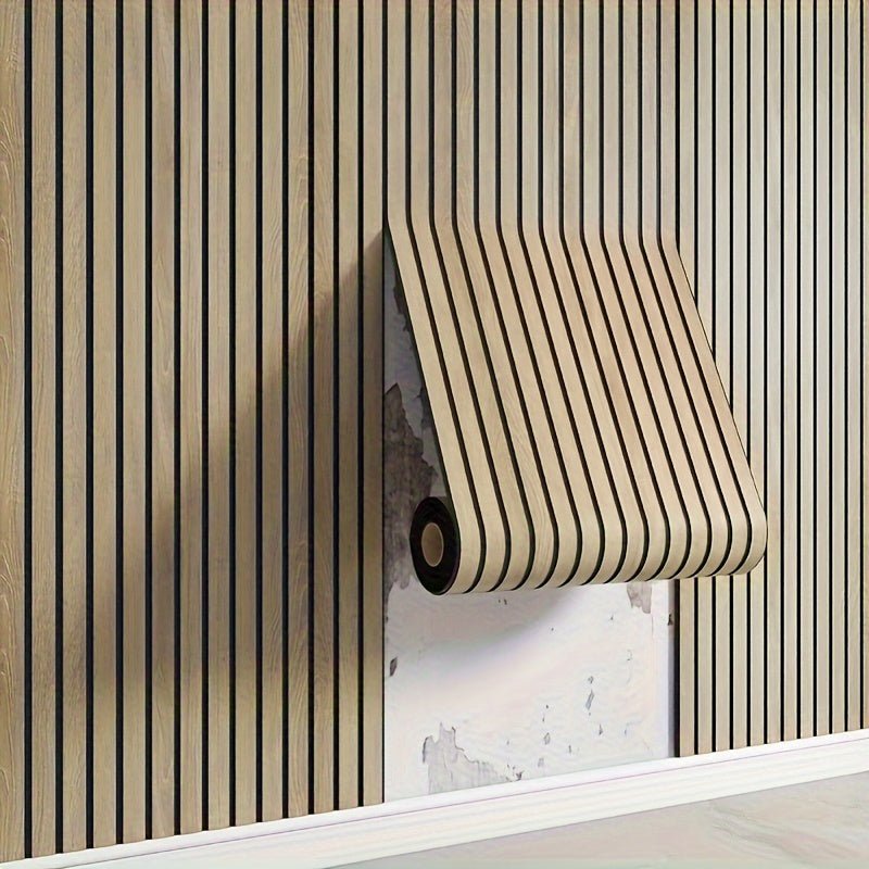 Pannelli murali 3D autoadesivi effetto legno realistico