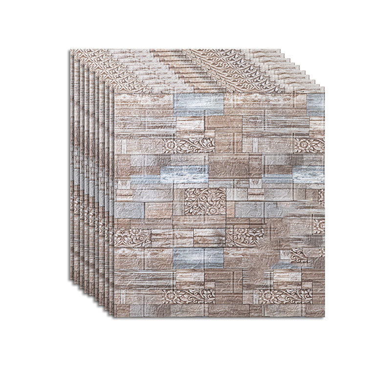 Pannelli murali 3D effetto industriale in vinile – Set da 10 pezzi