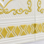 Pannello decorativo 3D effetto rilievo stile Glam impermeabile per soggiorno