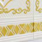 Pannello decorativo 3D effetto rilievo stile Glam impermeabile per soggiorno