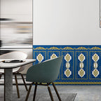 Pannello decorativo 3D effetto rilievo stile Glam impermeabile per soggiorno