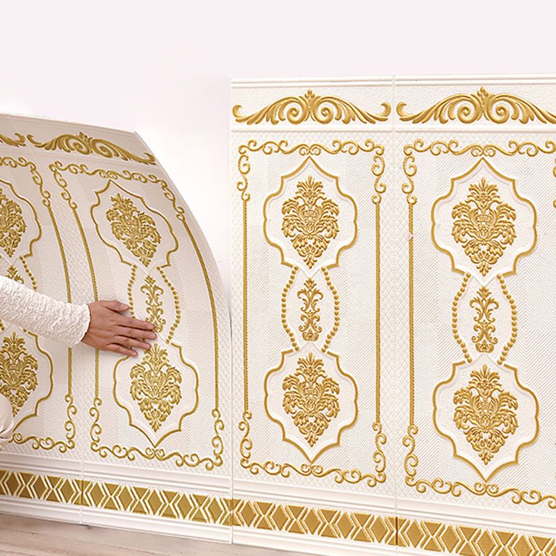 Pannello decorativo 3D effetto rilievo stile Glam impermeabile per soggiorno