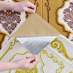 Pannello decorativo 3D effetto rilievo stile Glam impermeabile per soggiorno